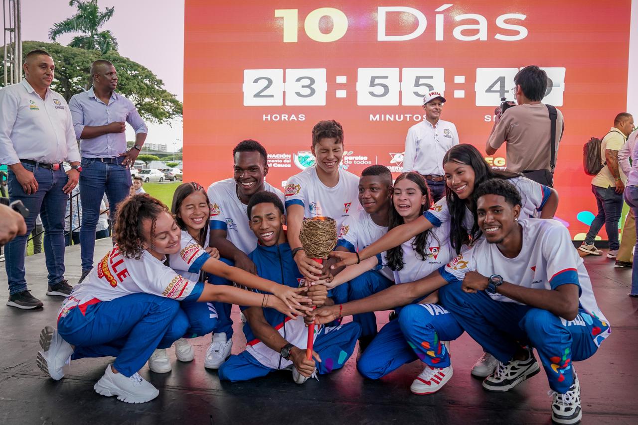 La llama de los Juegos Departamentales, Paradepartamentales y Sordodepartamentales 2025 ya está en Palmira